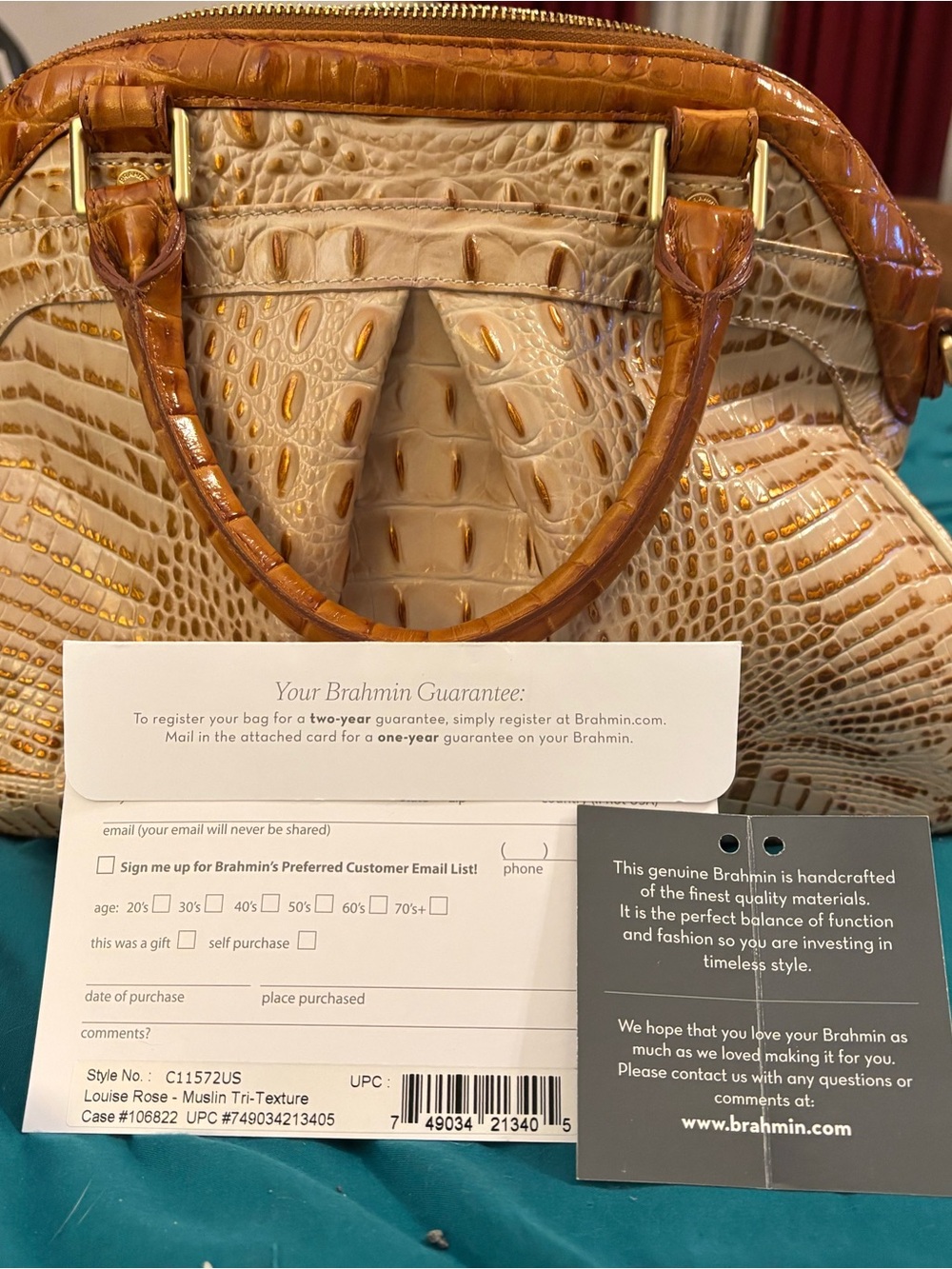 Brahmin Louise Rose Handbag